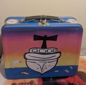 Vintage Lunchbox Camp Carnival Cruise  Metal 6" X8" Collectors Vintage 90's Y2K